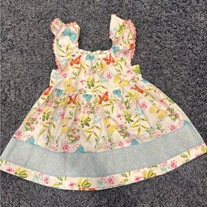 Matilda Jane All A Flutter Peasant Top EUC Girls It's A Wonderful Parade Size 4